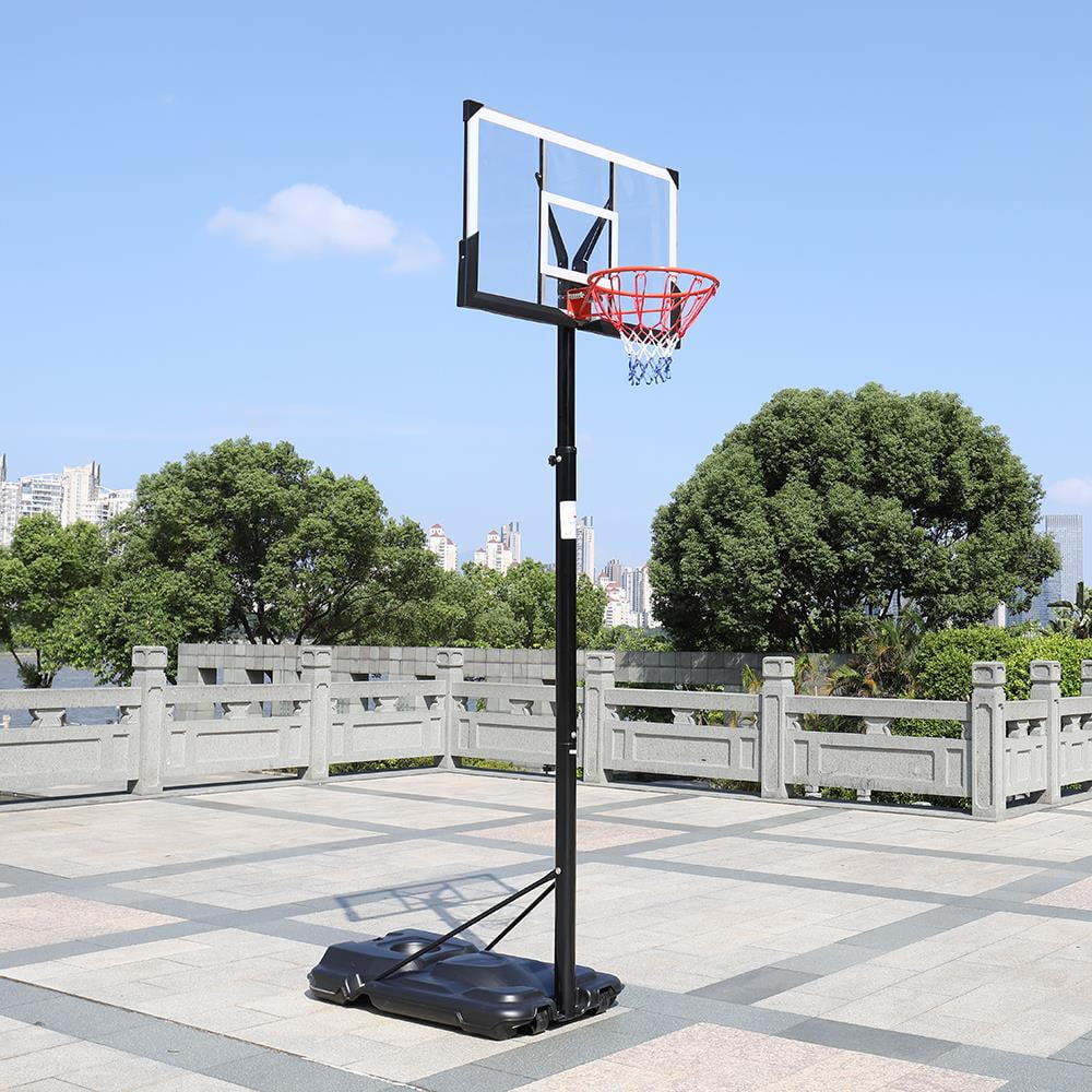 Portable Basketball Hoop with Wheels and Shatterproof Backboard P276032