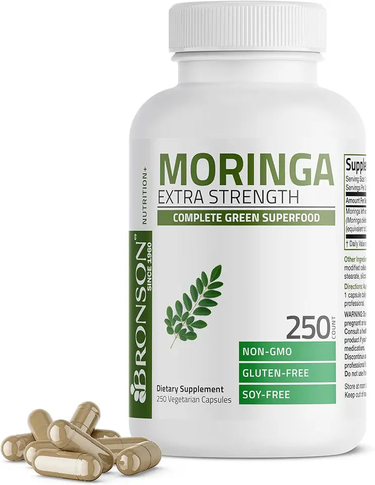 Moringa Oleifera Capsules 250 Count C2606