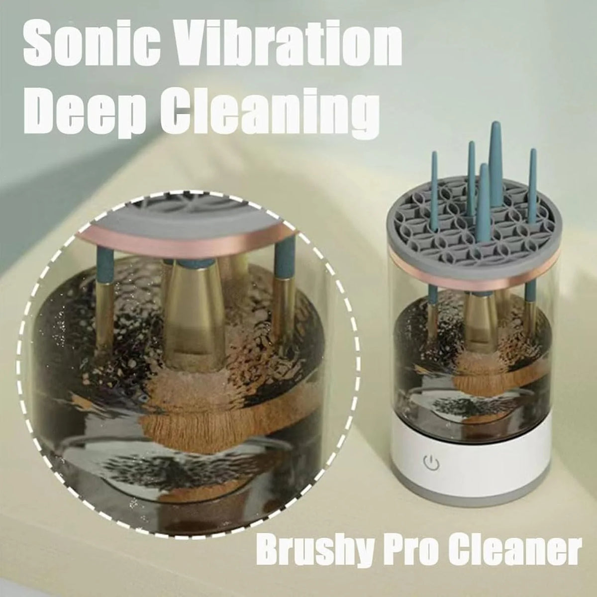 Electric Makeup Brush Cleaner Black P368