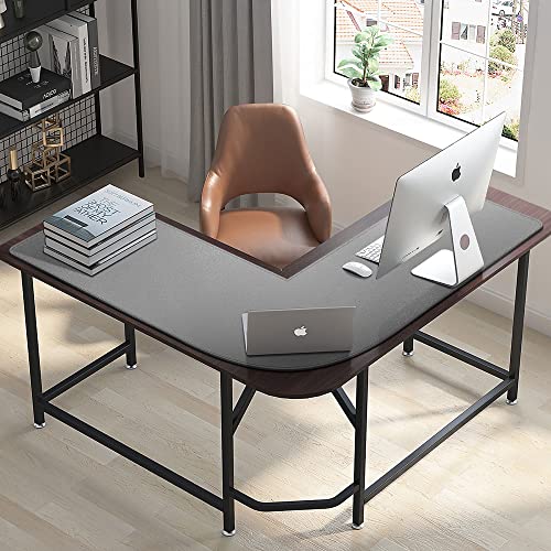 Grey 39.3x47.2x13 inches Corner Leather Desk Pad B55332