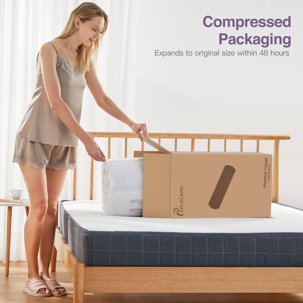 Twin Gel Memory Foam Mattress Topper with Removable Washable Cover R2000
