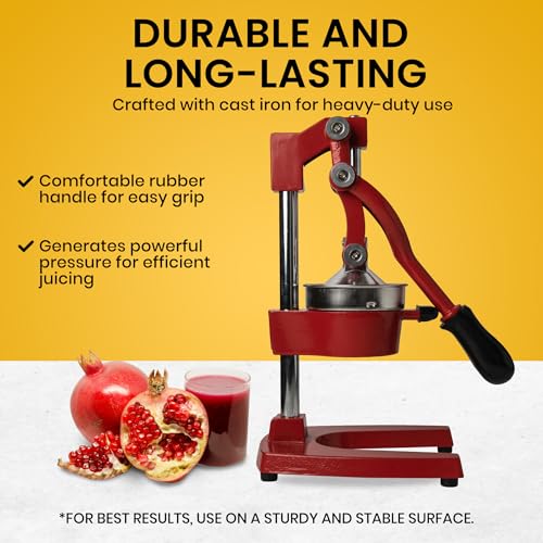 Manual Metal Citrus Juicer Press Q83325