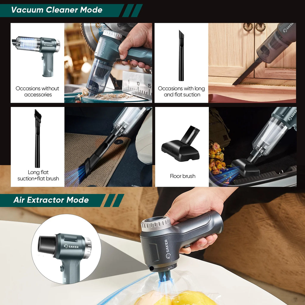 Handheld Vacuum Cleaner, 12000PA 3 in 1 Car Cleaning Kit W157