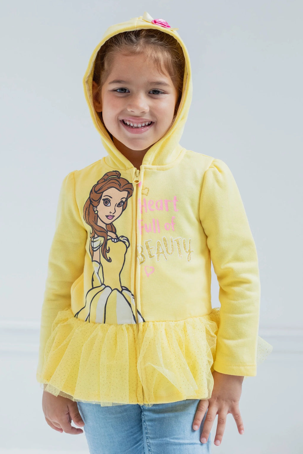 Disney Princess Belle Zip Up Hoodie T247