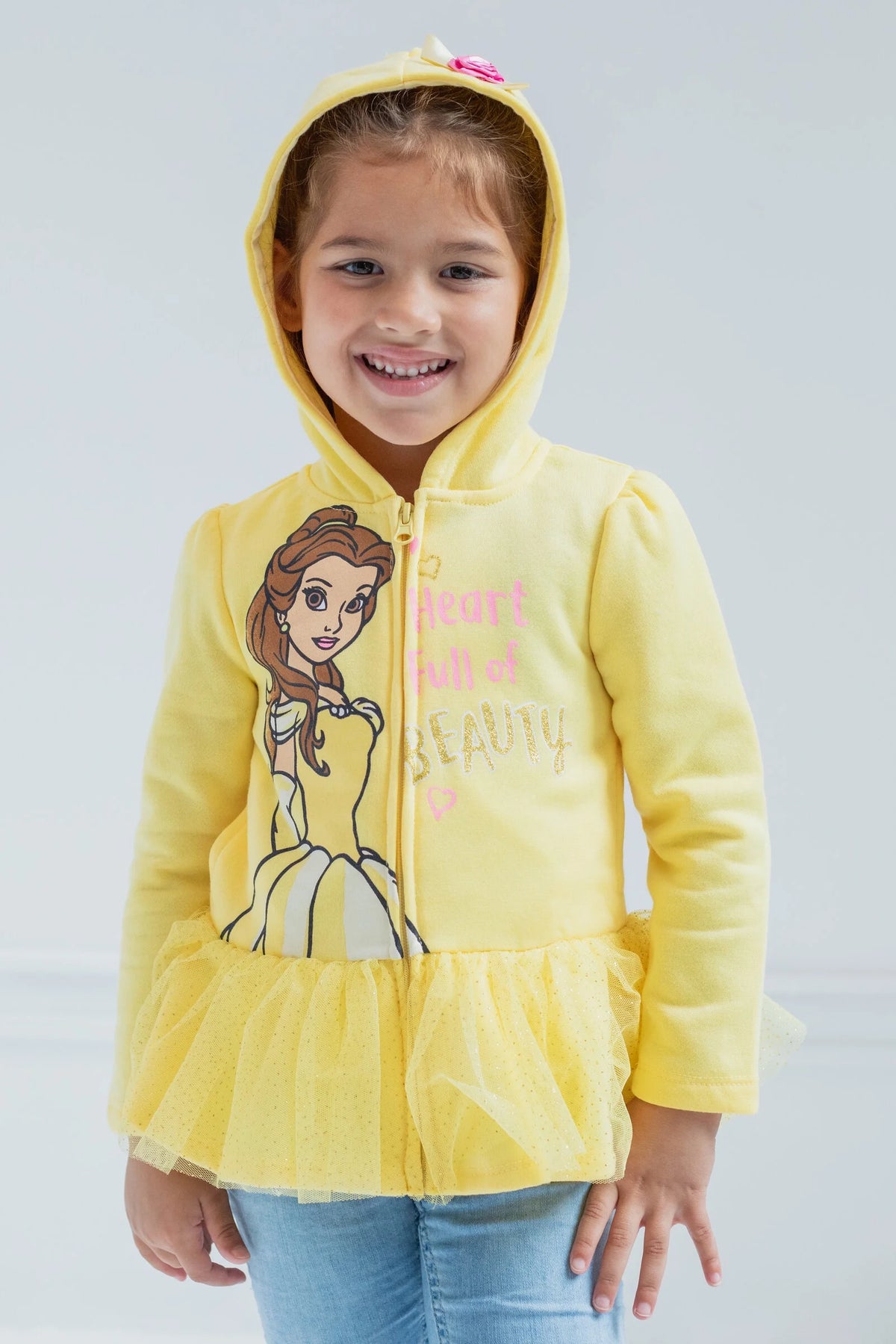 Disney Princess Belle Zip Up Hoodie T247