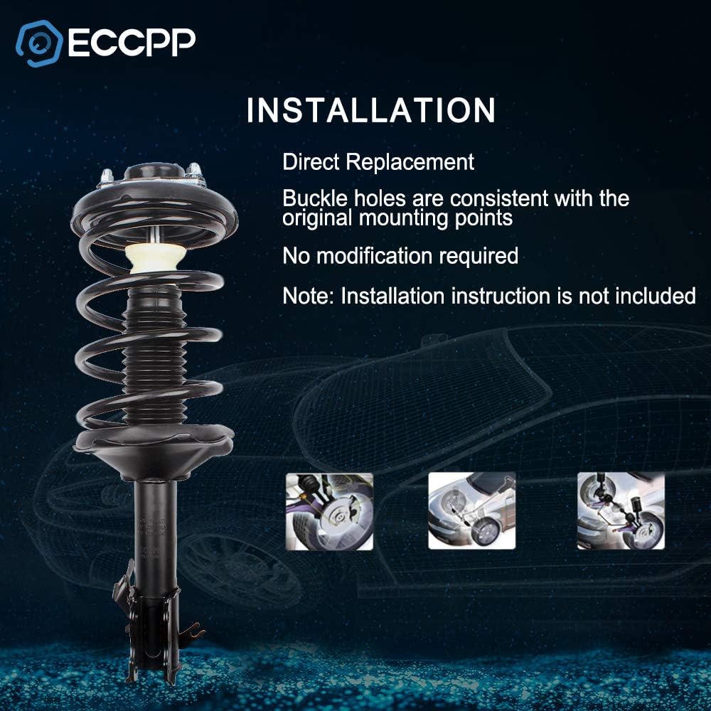 Complete Struts Spring Assembly Front Shock Absorber Set of 2 R393389