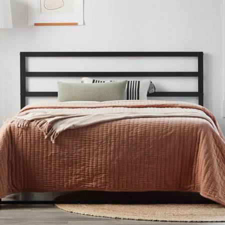 Black California King Metal Headboard T230348