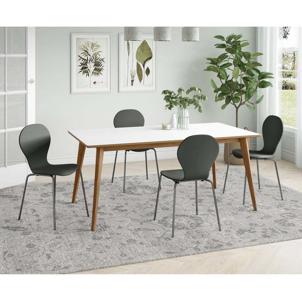 Red Armless Dining Chair (Set of 4) D924