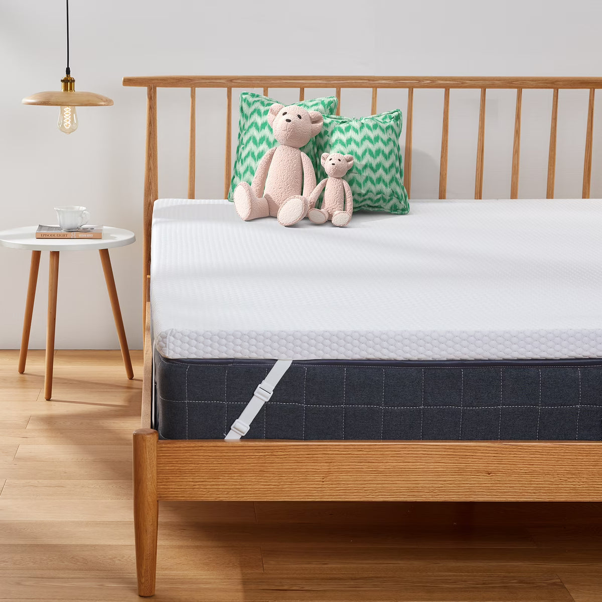 Twin Gel Memory Foam Mattress Topper with Removable Washable Cover R2000