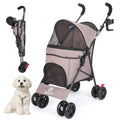 Foldable Pet Stroller with Cup Holder U236633
