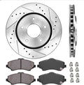 Front 302mm 5 Lug 2 Rotors Ceramic Brake Pads Hardware X960