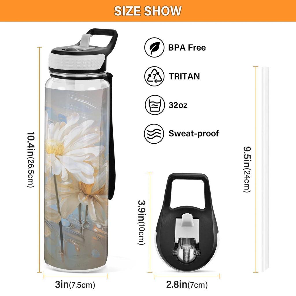 Clear Tritan 32oz Water Bottle with Straw P577631