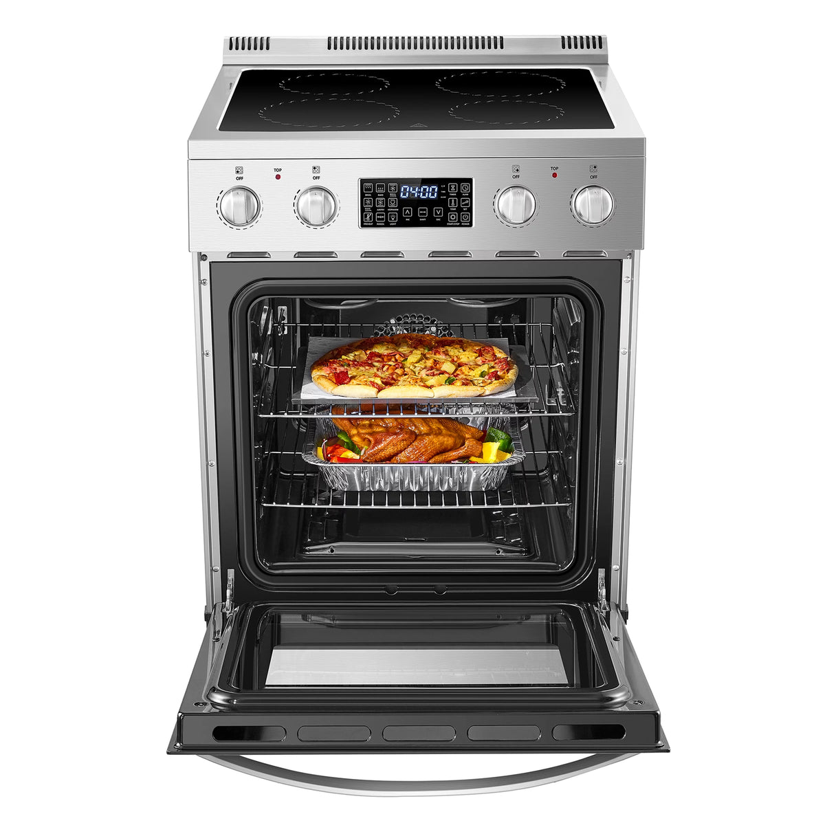 24 inch 2.9 Cu.ft Freestanding Electric Range with Convection Oven Y103