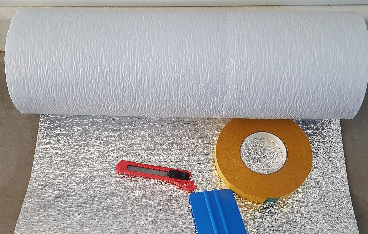18FT Wide x 6 Panel Garage Door Insulation Kit with Double Sided Tape N3561