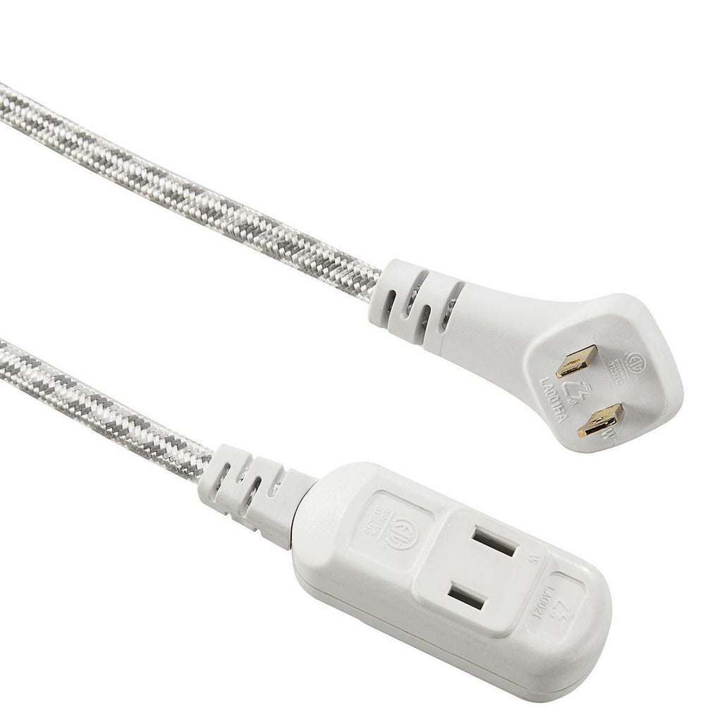 16/2 Gauge Flat Plug Braided Indoor Extension Cord O28252