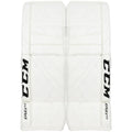 White Senior Goalie Leg Pads Size 33+1in B2271