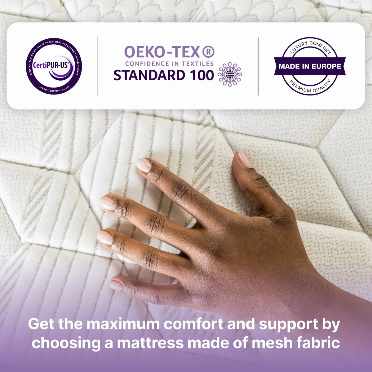 Queen Size Hybrid Memory Foam Pocket Spring Mattress X1629