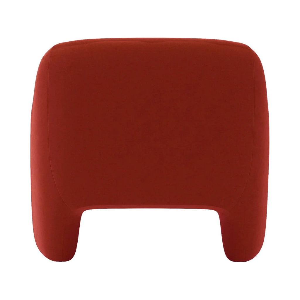 Rustic Red Velvet Accent Chair J54999