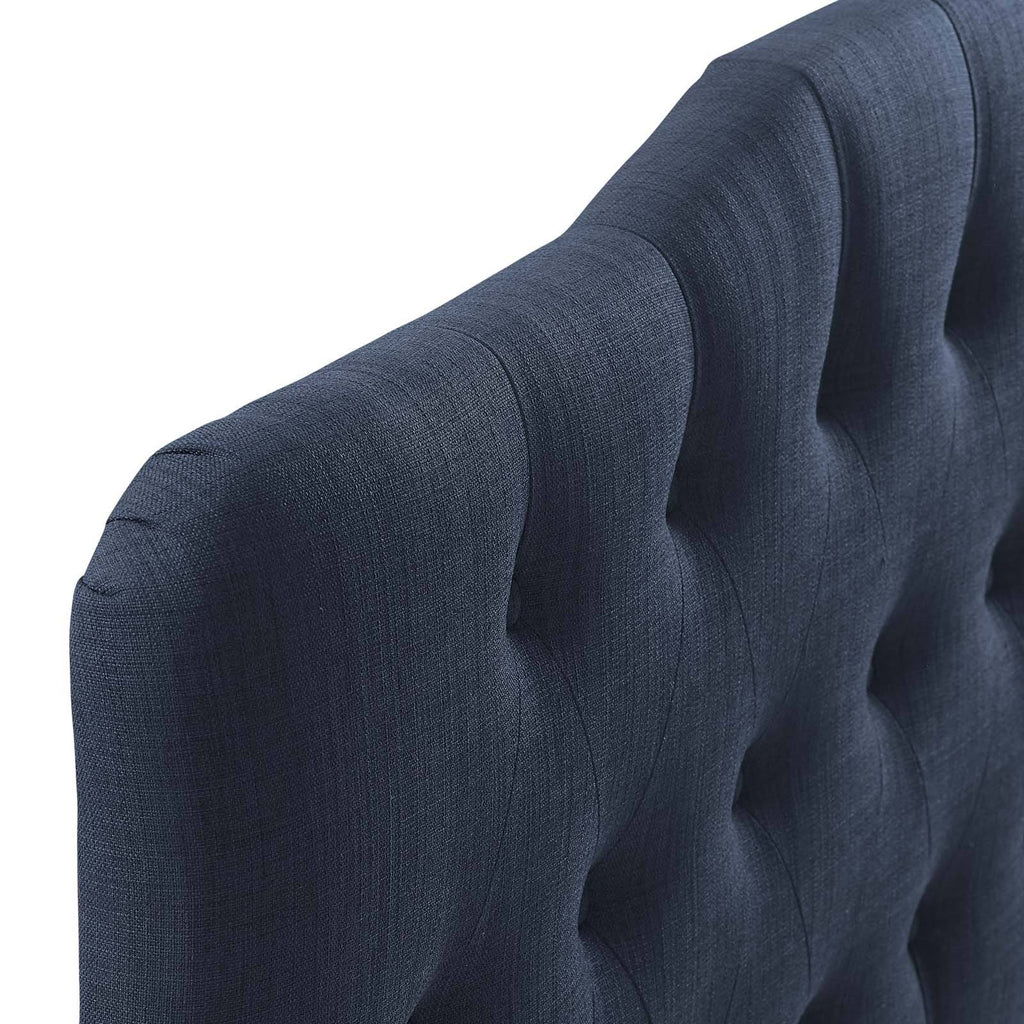 Navy Fabric Headboard Queen B521784