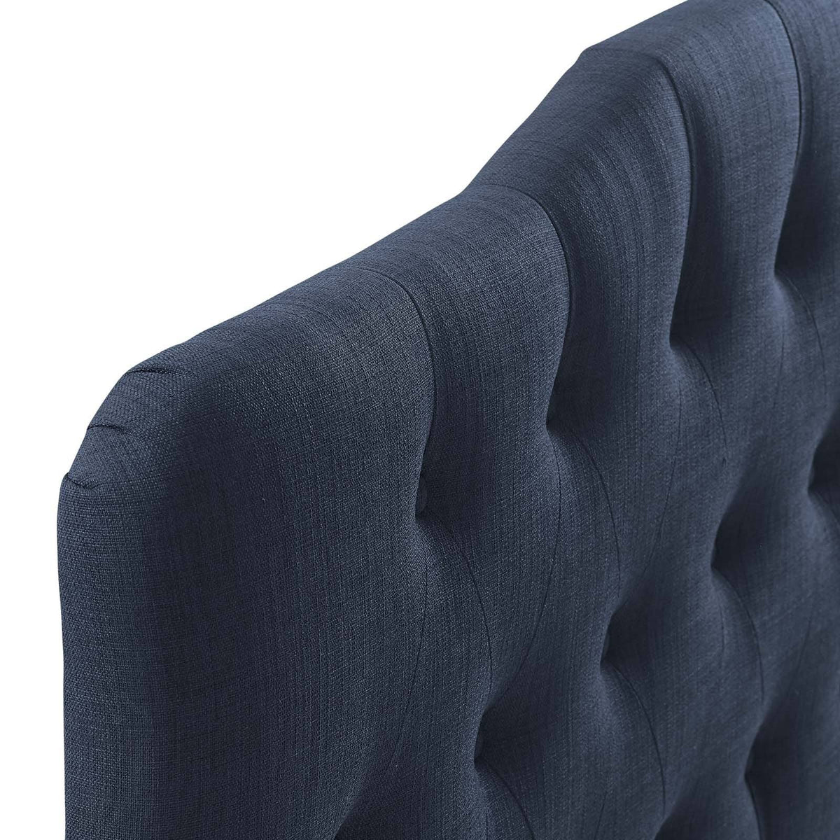Navy Fabric Headboard Queen B521784