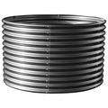 8x4x3ft Oval Galvanized Raised Garden Bed Y604