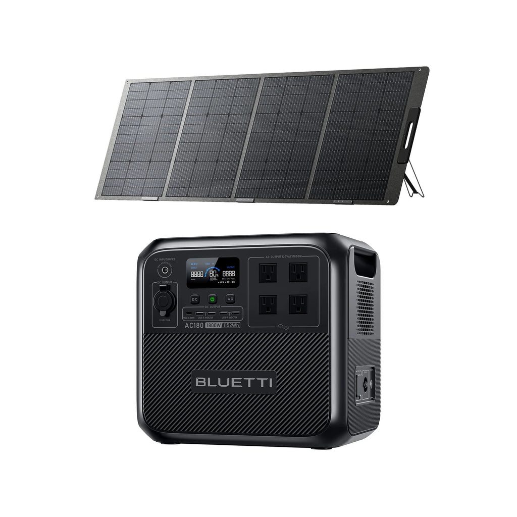 1152Wh LiFePO4 Portable Power Station with 200W Solar Panel Y6316