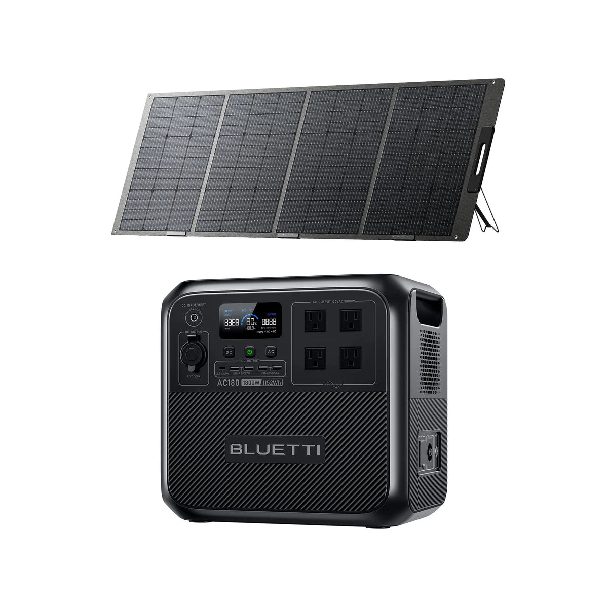 1152Wh LiFePO4 Portable Power Station with 200W Solar Panel Y6316