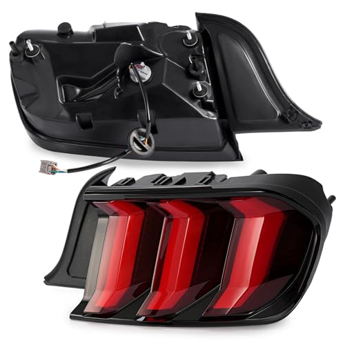 2015-2020 Ford Mustang LED Tail Lights Pair Set V4947