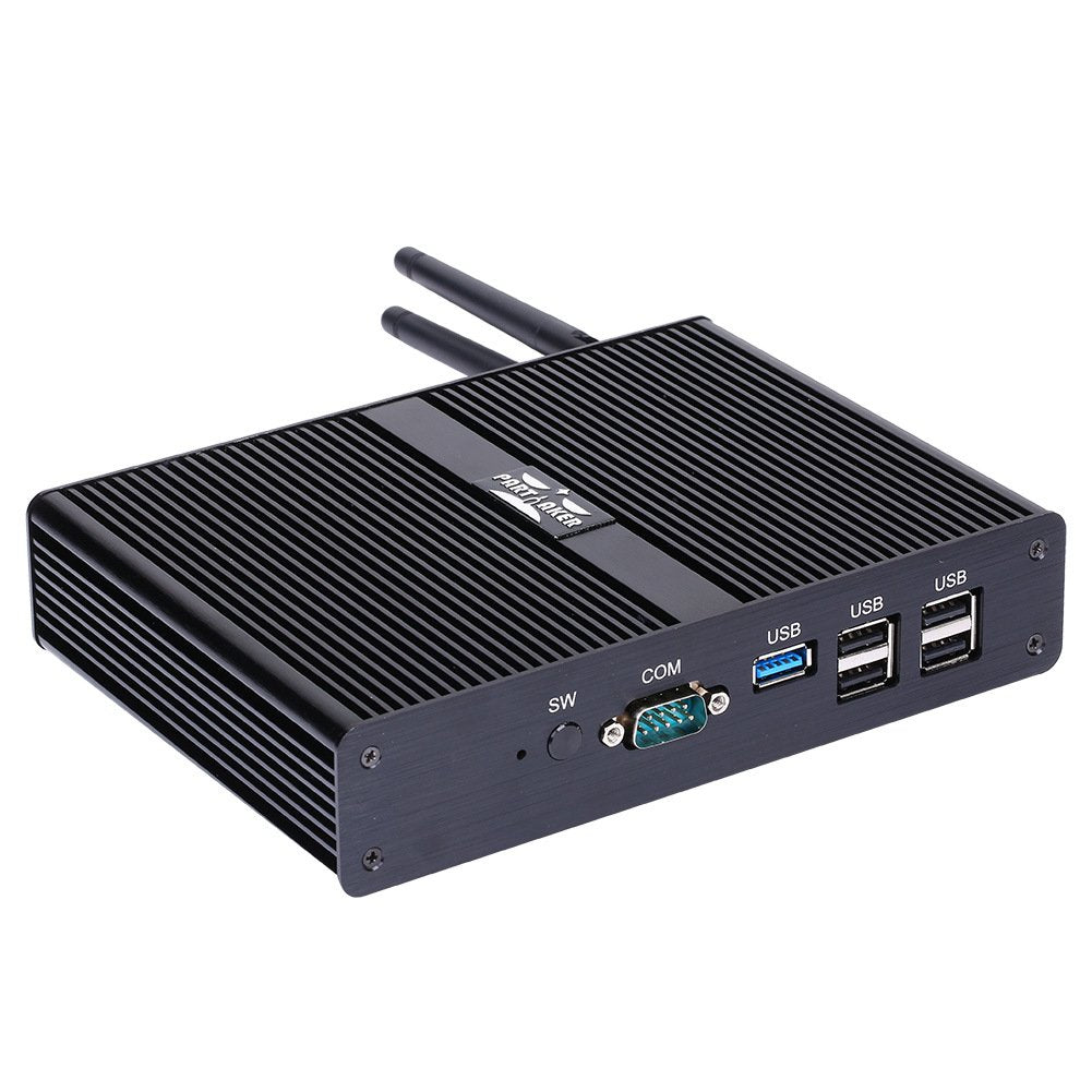 Black Fanless Mini PC with 8G RAM 512G SSD M940