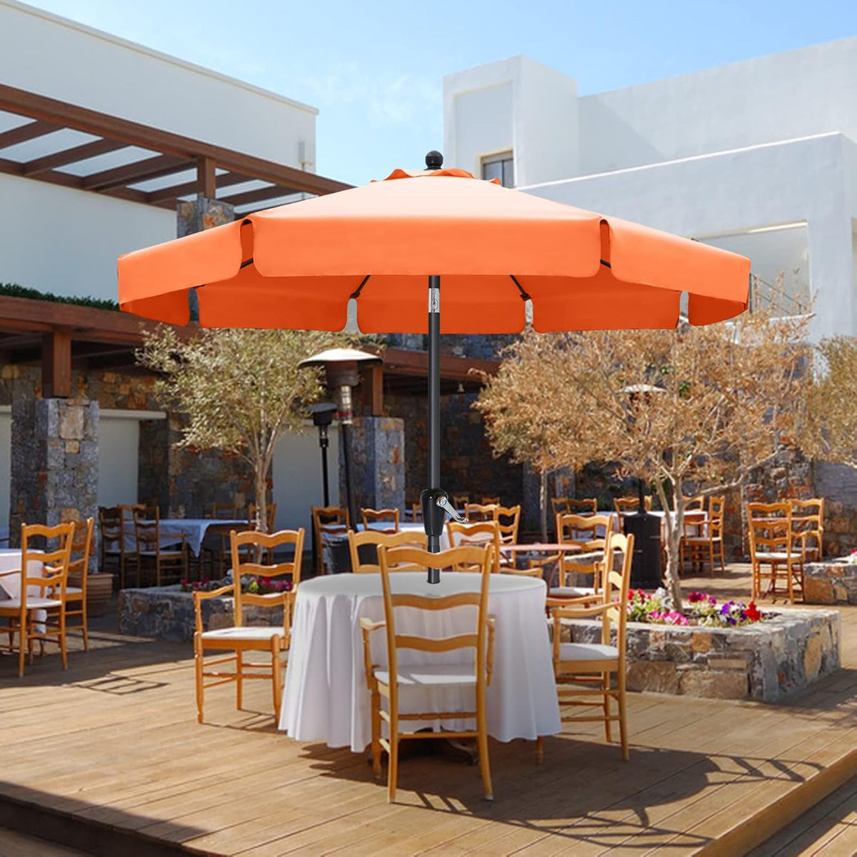 10' Blue Patio Umbrellas D83363