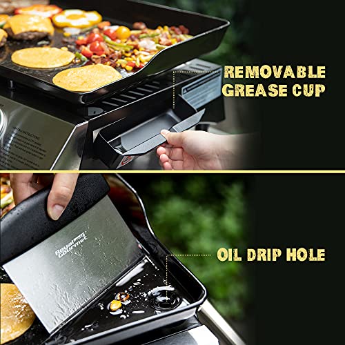 3-Burner Portable Gas Grill Griddle T1005