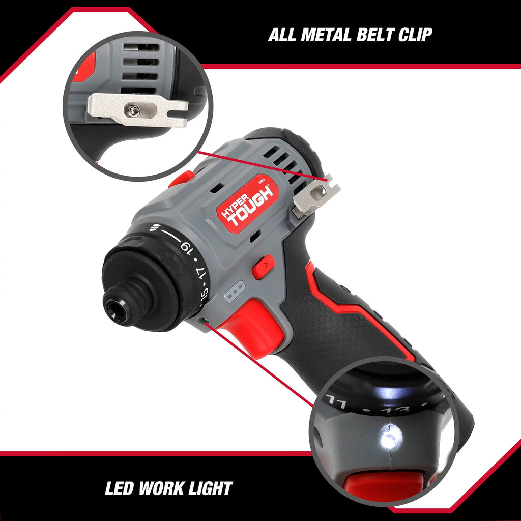 12V Max Lithium-Ion 3-in-1 Multi-Head Power Drill Set with Battery and Charger I716