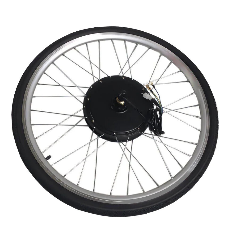 28'' Electric Bicycle Conversion Rear Wheel Kit Bike Motor 48V 1000W Q799