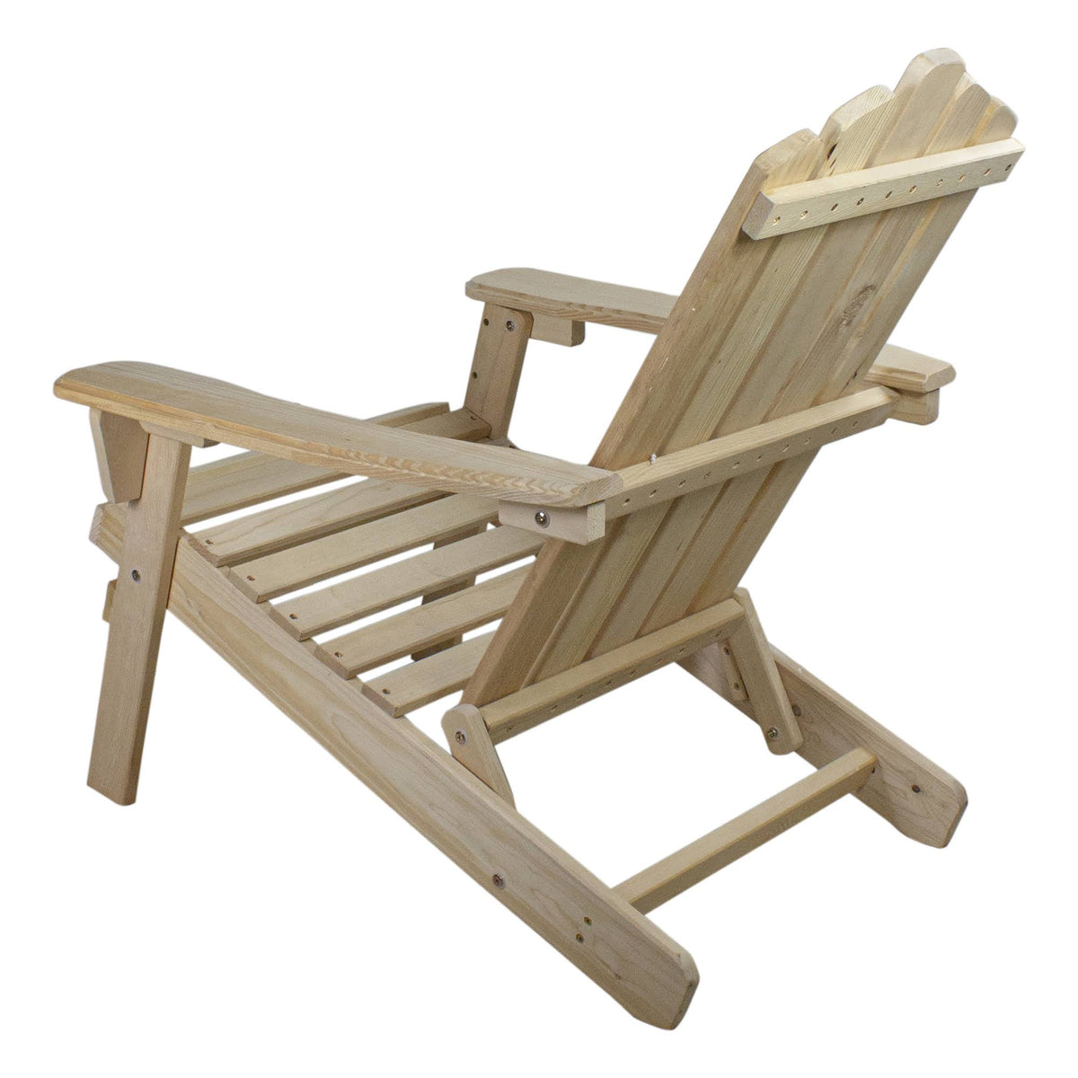 Natural Brown Folding Wooden Adirondack Chair J639