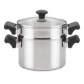 Stainless Steel Saucepot with Lid and Steamer, 3-Quart K896