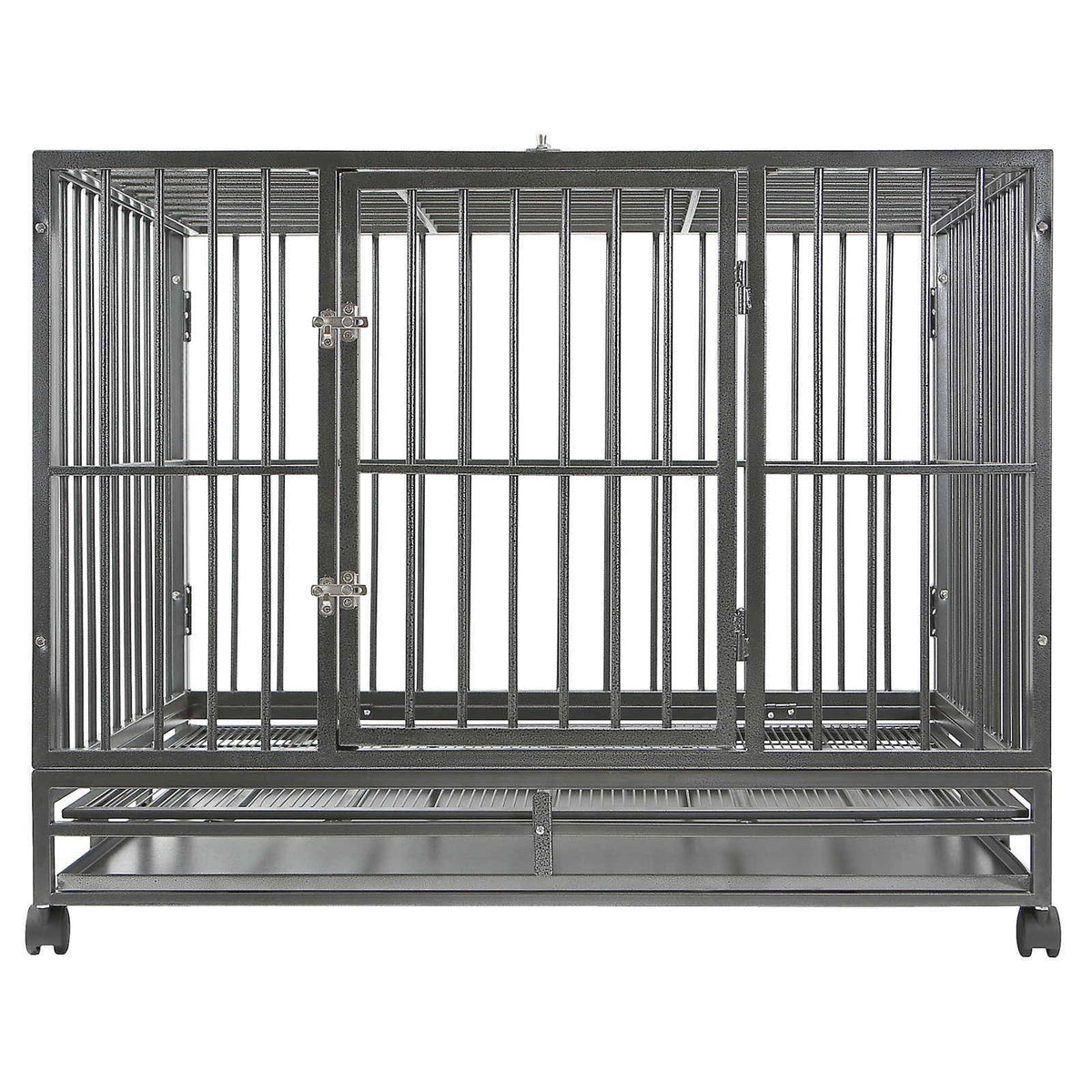 36x22 Medium Heavy-Duty Dog Crate Cage with Tray I4422
