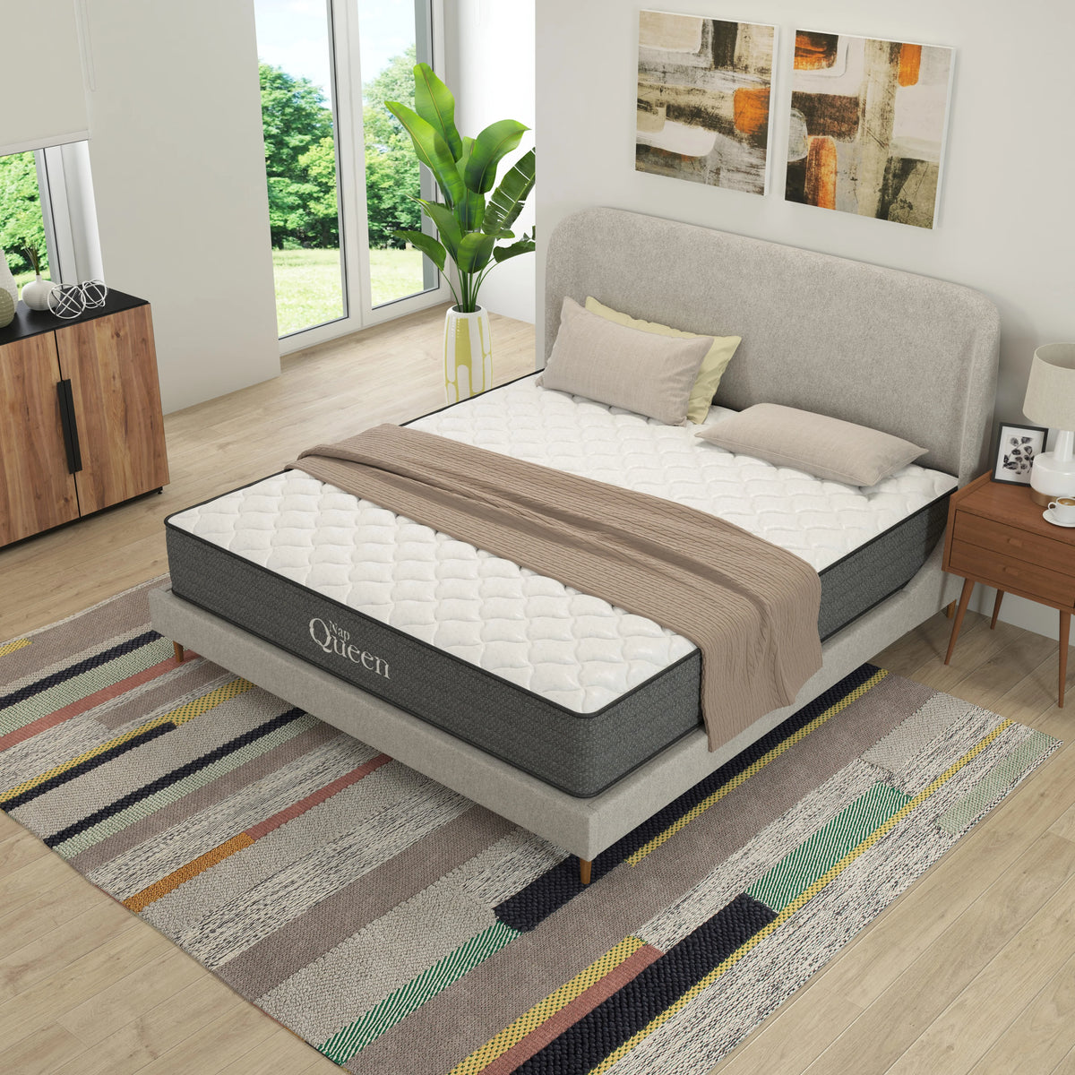 Twin XL Size Hybrid Memory Foam Pocket Spring Mattress O23560