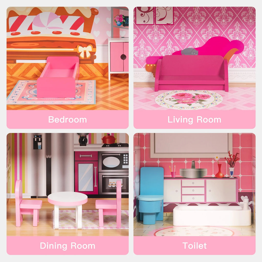 Wooden Dollhouse Z239