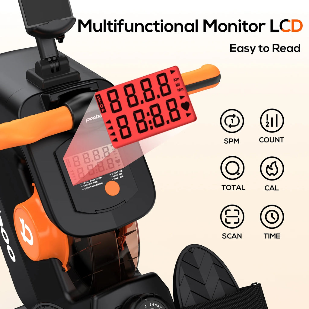 Foldable Magnetic Rowing Machine 8 Level Resistance V44080