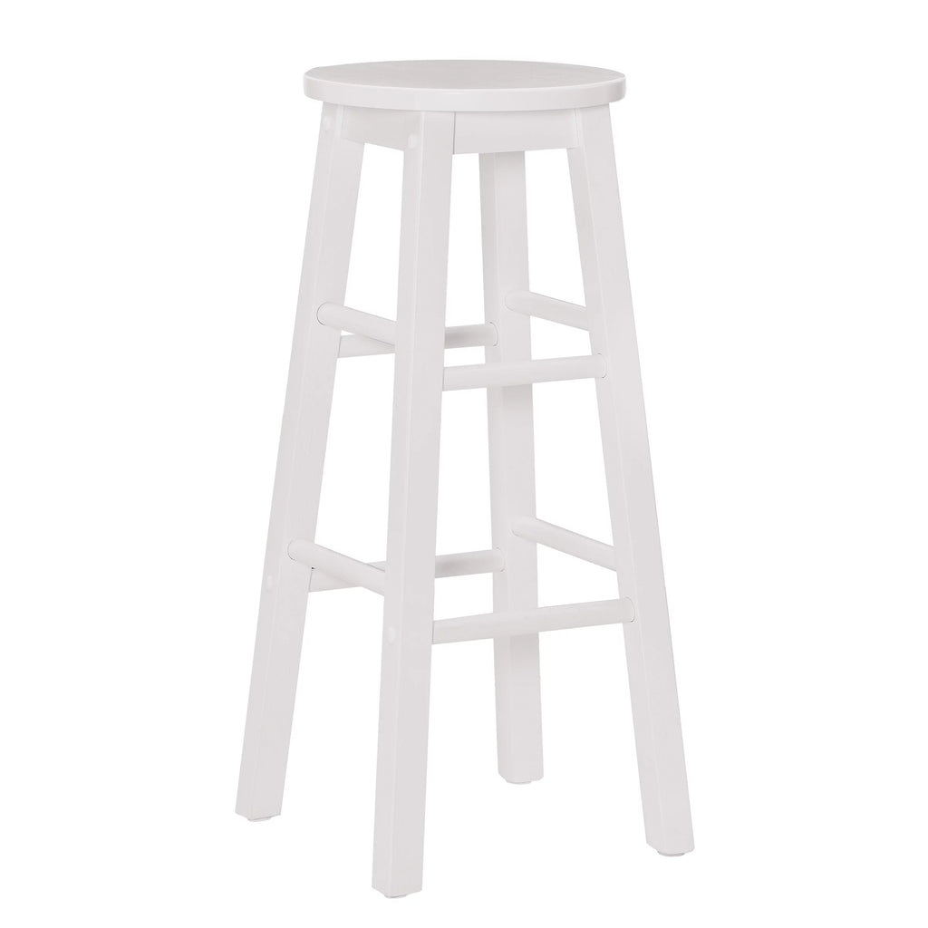 White Wood Bar Stool D719
