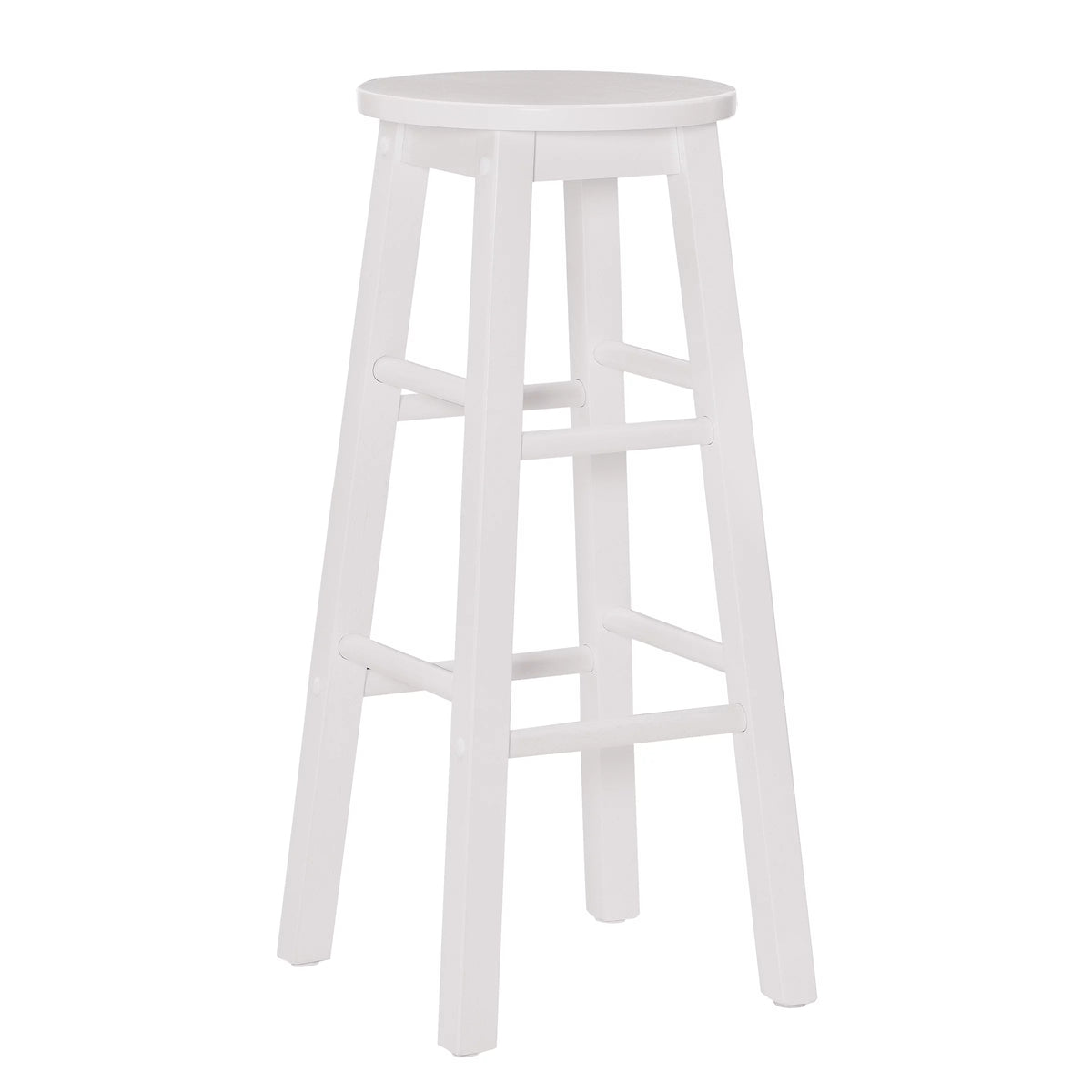 White Wood Bar Stool D719