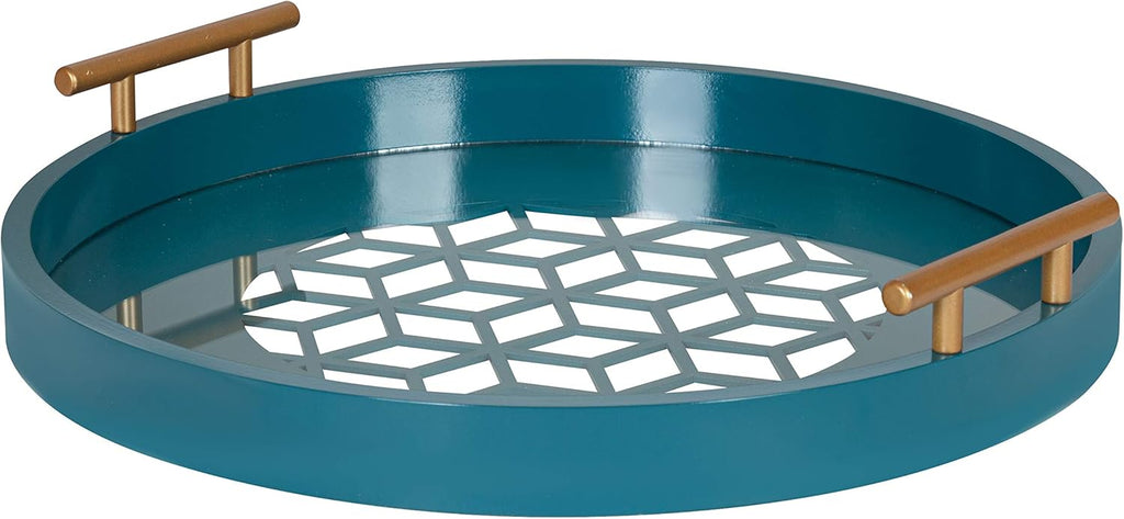 Sand Light Brown Round Decorative Tray P68388