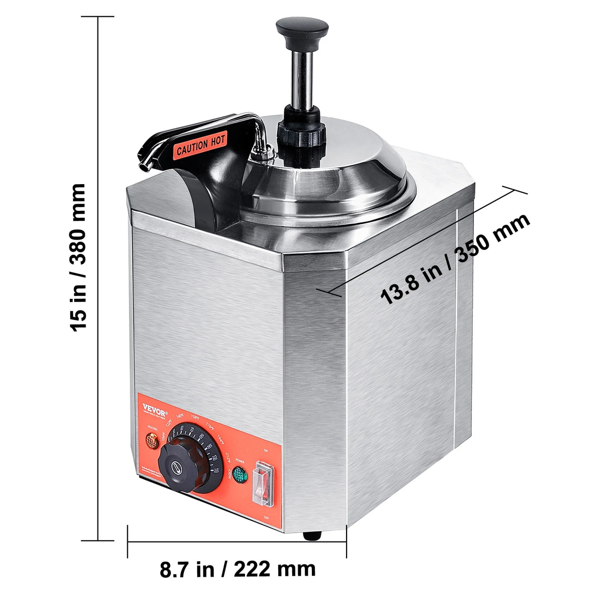2.3 Qt Stainless Steel Electric Cheese Dispenser C2056