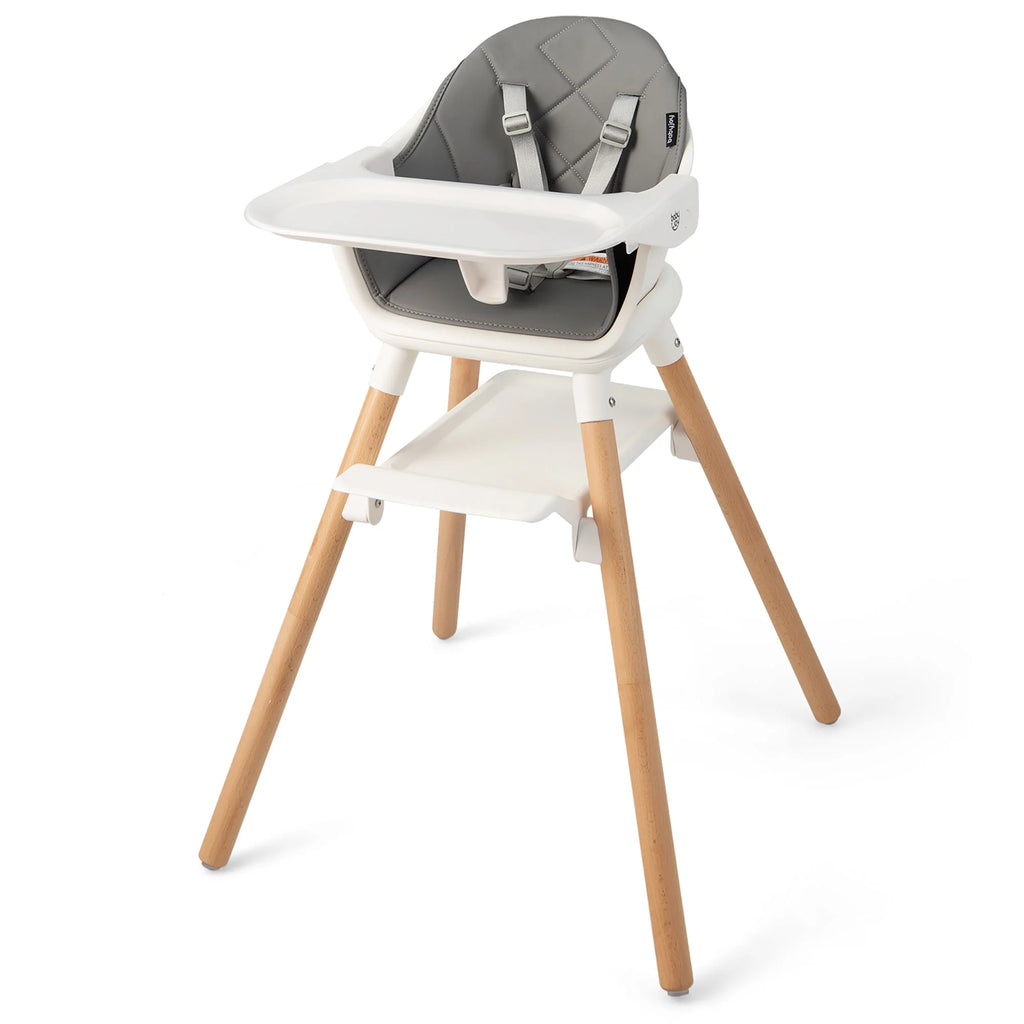 Convertible Wooden Baby Highchair with Removable Tray I6071
