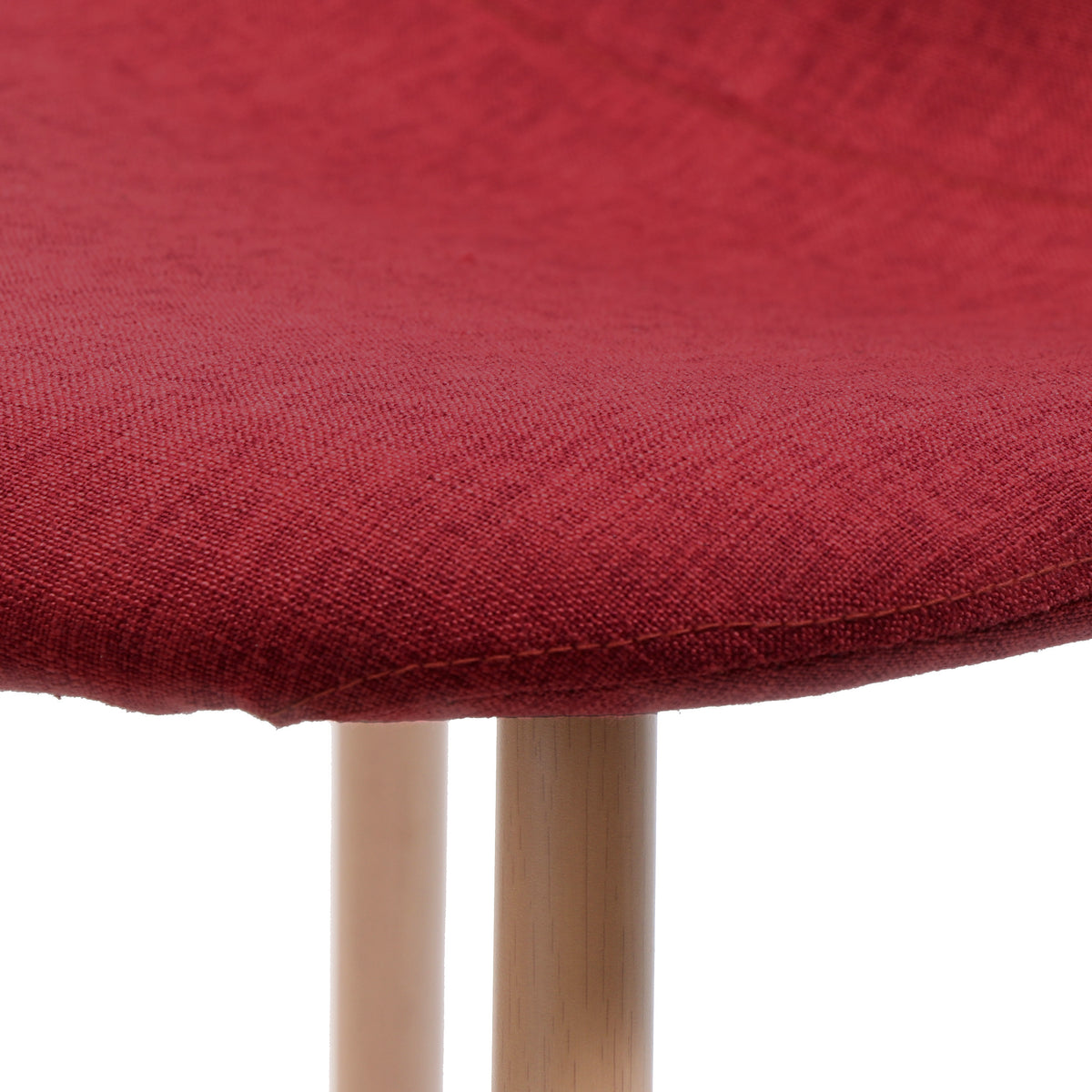Red Fabric Dining Chairs, Set of 2 V471