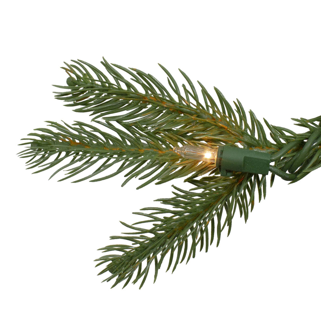 Pre-Lit Mixed Winter Berry Pine Artificial Christmas Garland B8608