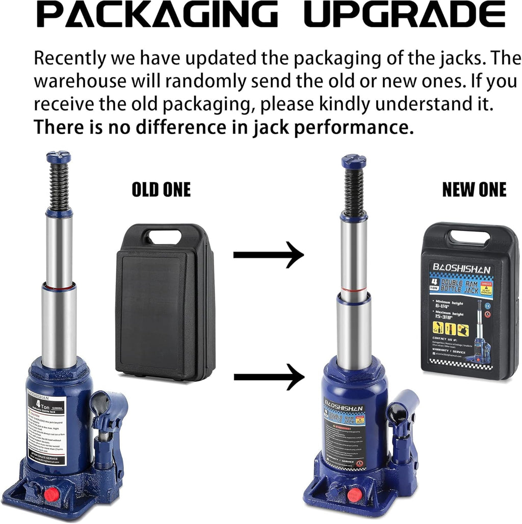4 Ton Hydraulic Bottle Jack with Carrying Case P486617