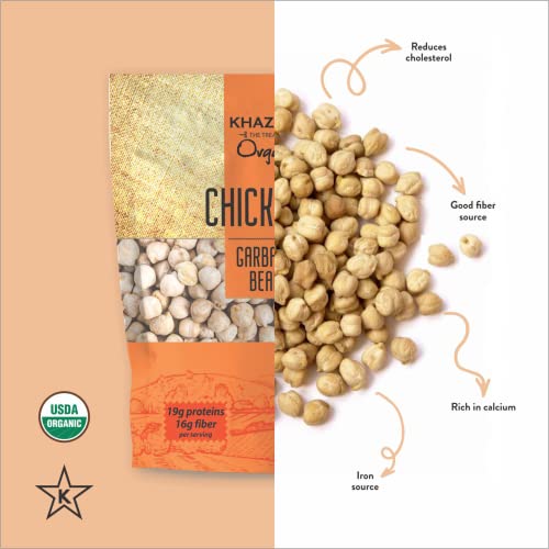 Organic Chickpeas 7lb Garbanzo Beans Non-GMO Gluten Free Kosher Lentils L35674