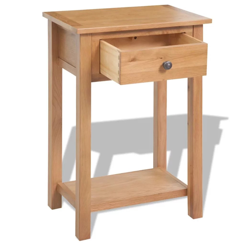 Solid Oak Wood Console Table E513