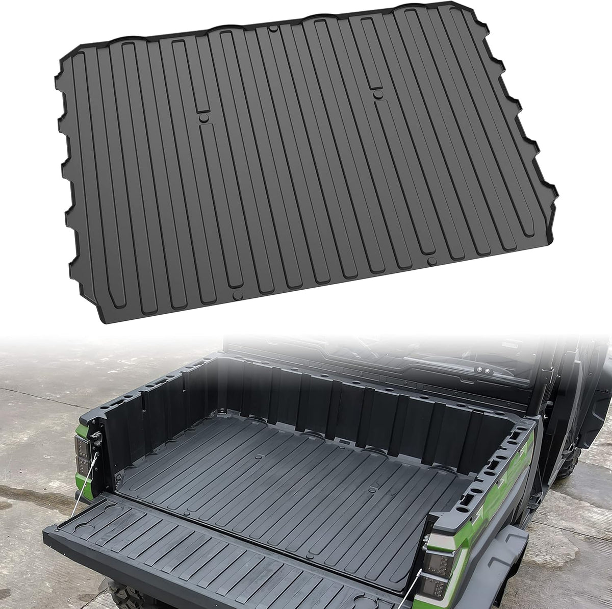 Rubber TPE Rear Cargo Bed Mat for Polaris Ranger XP 1000 Crew O151311